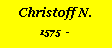 Textfeld: Christoff N.1575  -