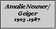 Textfeld: Amalie Neuner/Geiger1903 .1987